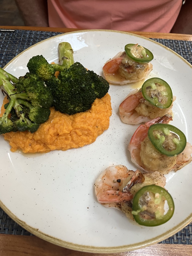 1864 Jumbo Stuffed Prawn St John USVI