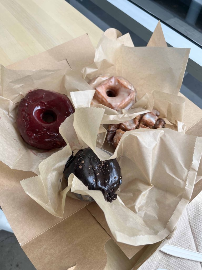 Donuts from Blue Star Donuts, one of the things you must do on your 1 day in Portland, Oregon.