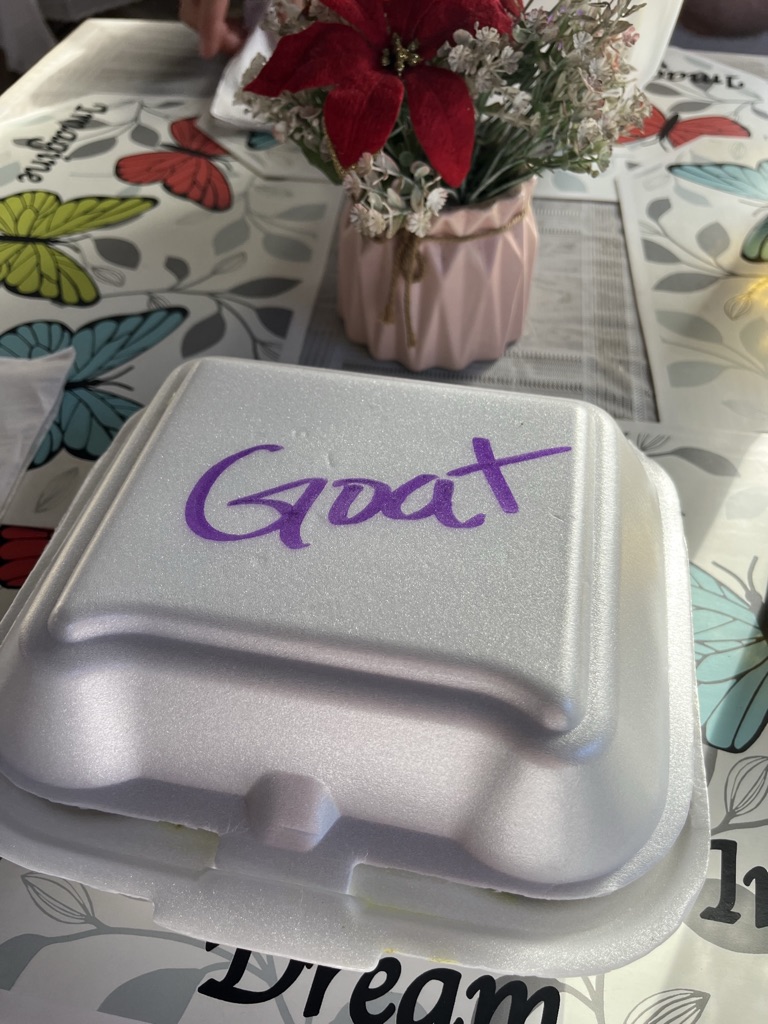 Ekaete Pink Corner Goat Curry St John USVI