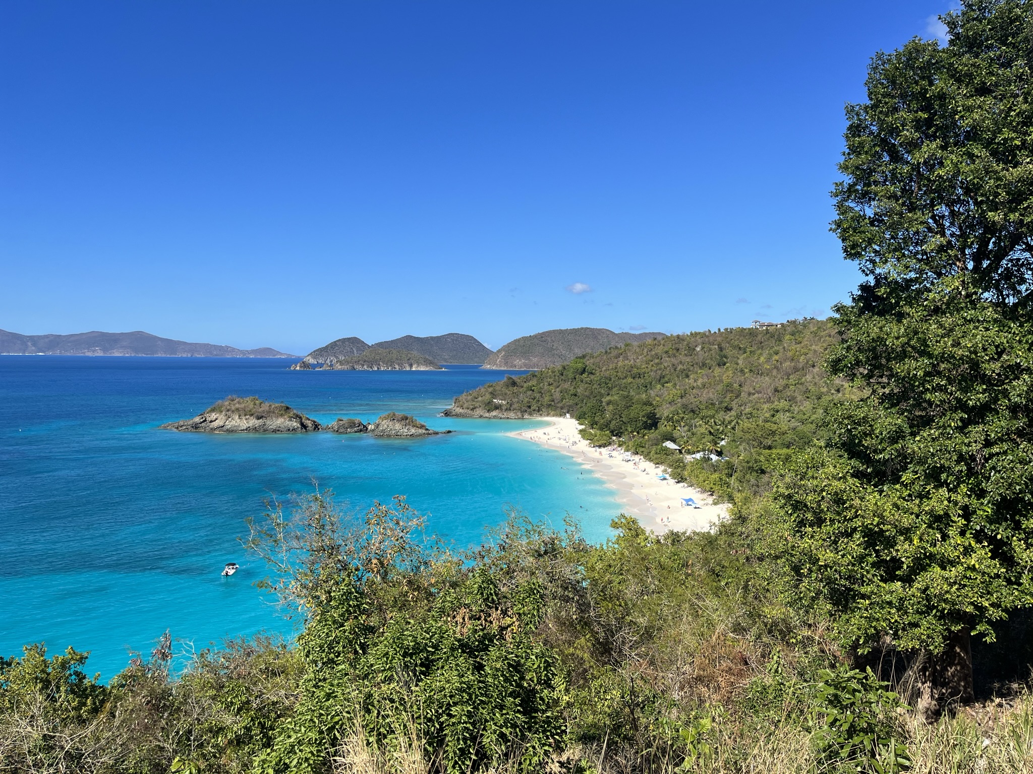 View of Trunk Bay St John USVI
