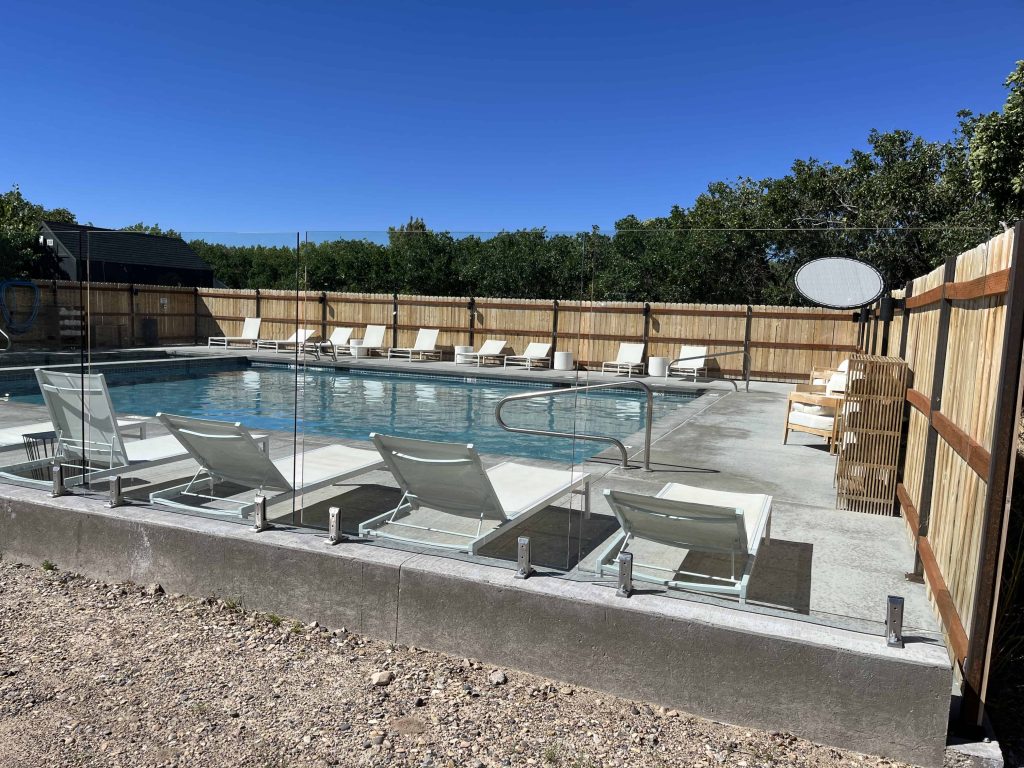 Pool with lounges