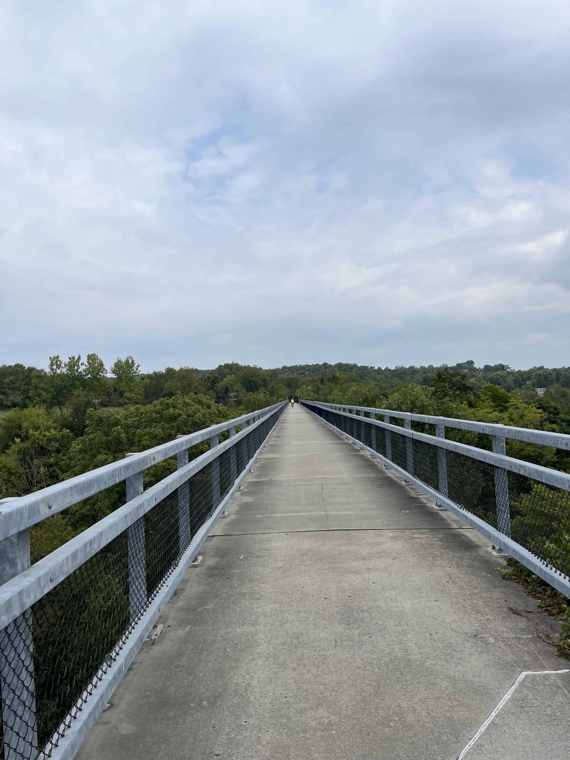 Bridge on the Montour Trails where it crossed the Panhandle Trail near Pittsburgh. One of the top rides on the Pittsburgh area rails-to-trails network.