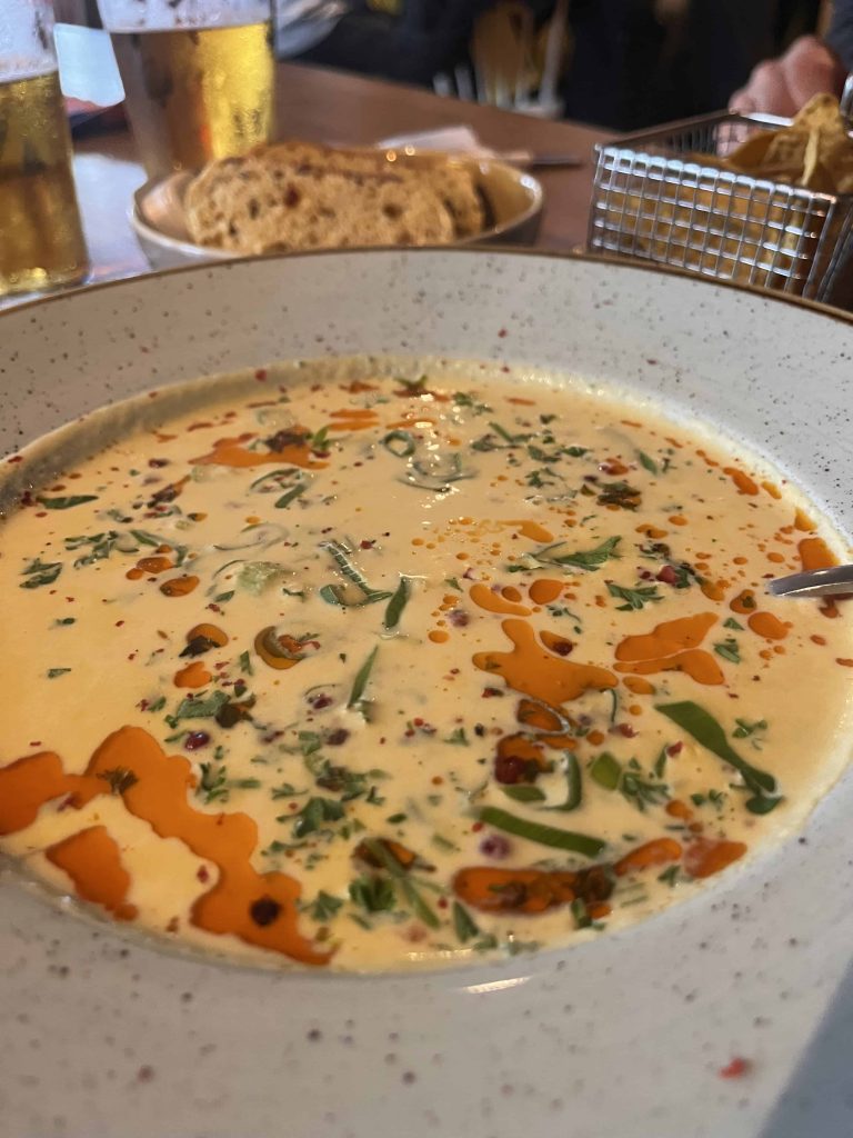 Classic fish soup in Henningsvær.